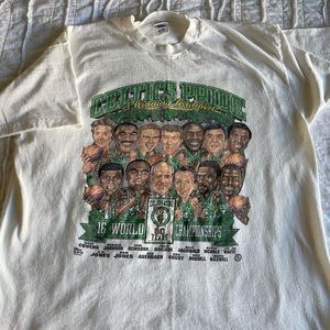 Retro Boston Celtics Larry bird nba T-shirt